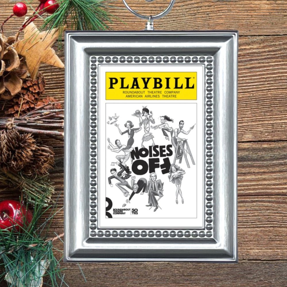 Noises Off Broadway Musical Playbill Christmas Tree Ornament